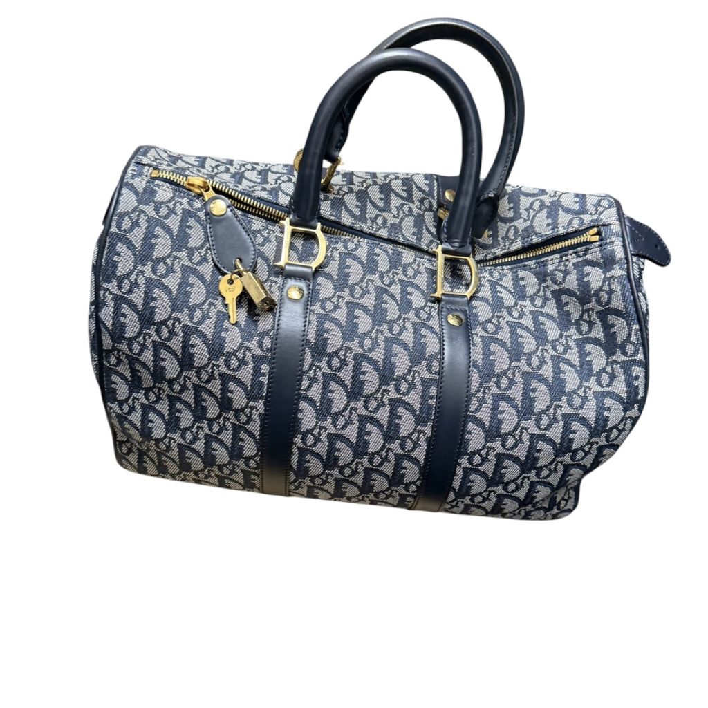 Christian Dior トロッター柄 ボストンバッグ