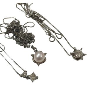 【Pt850ネックレスまとめ】プラチナ850・ダイヤモンド・パール・貴金属・アクセサリー