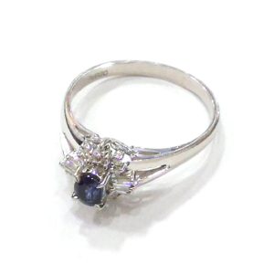 Pt900 サファイアリング