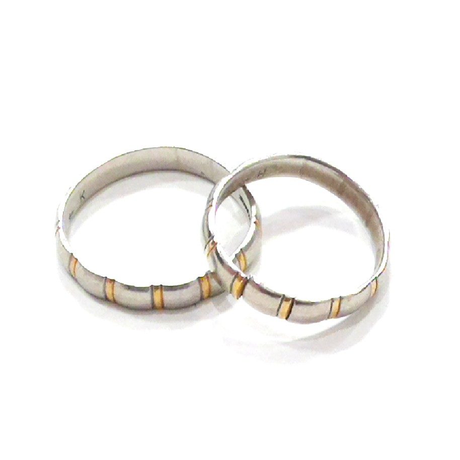 K18/Pt950 コンビリング