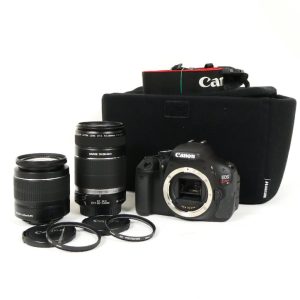 Canon キヤノン デジタル一眼レフカメラ EOS Kiss X5 ボディ レンズセット EF-S 55-250mm F4-5.6 18-55mm 3.5-5.6 IS II
