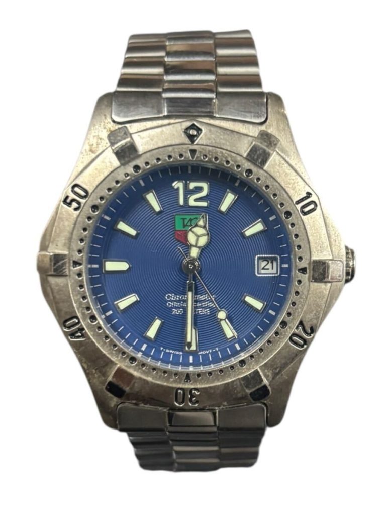 TAG HEUER タグホイヤー 自動巻 デイト 青文字盤 メンズ 稼働