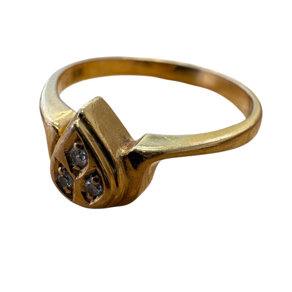 k18 18金 750 石あり リング