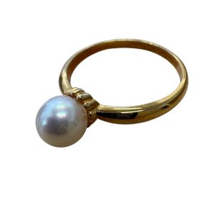 k18 18金 750 石あり リング