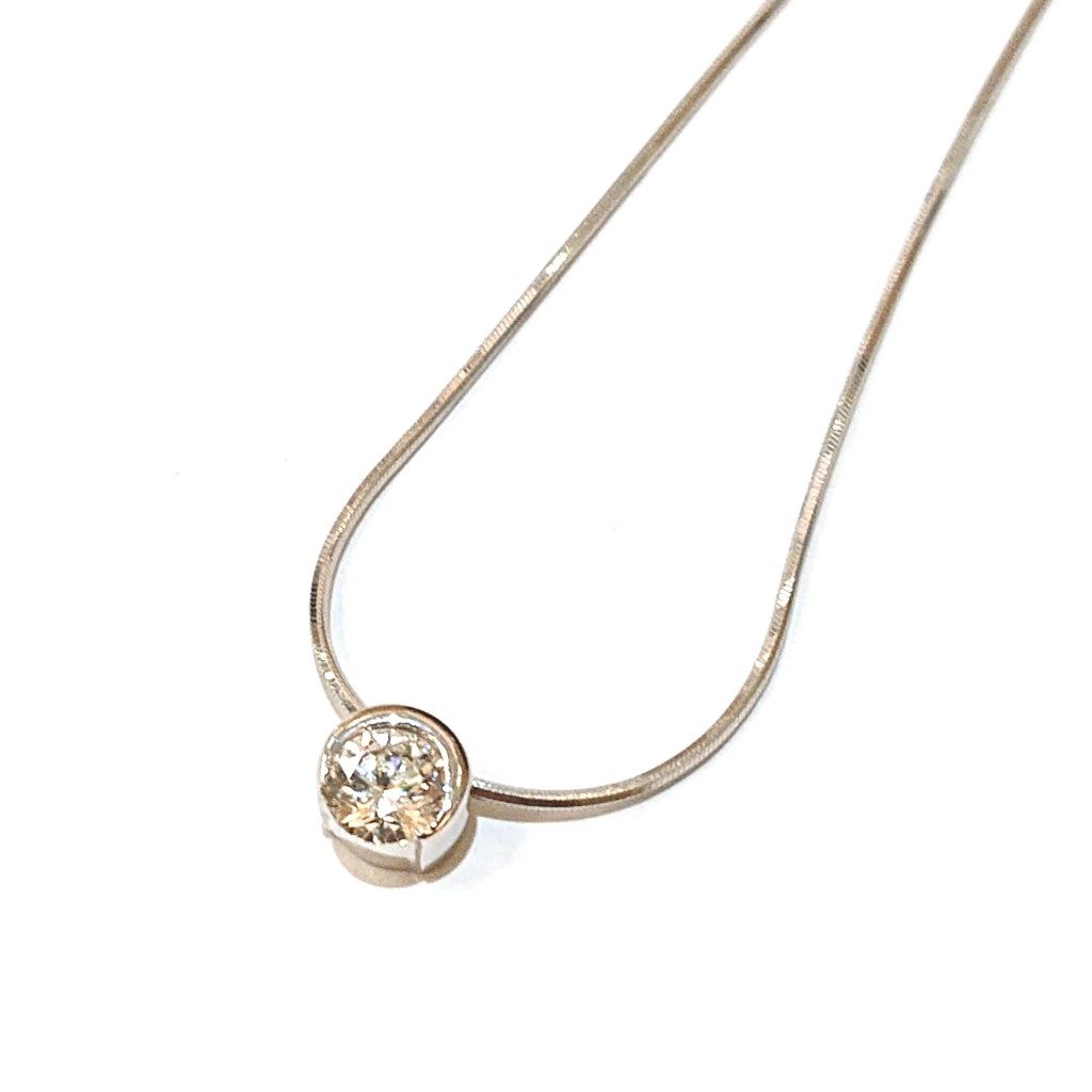 Pt850 ダイヤモンド ネックレス