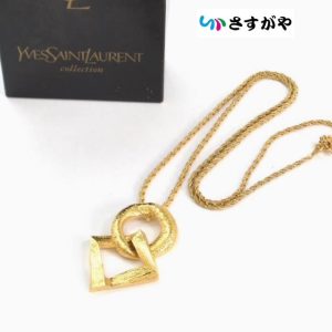 YSL イヴサンローラン メッキ ネックレス ブランド アクセサリー