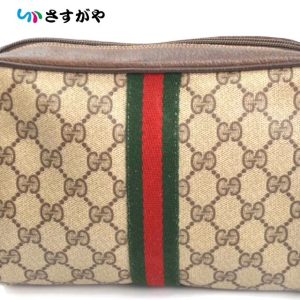 GUCCI グッチ シェリーライン セカンドバッグ 年代物 ヴィンテージ ブランドバッグ