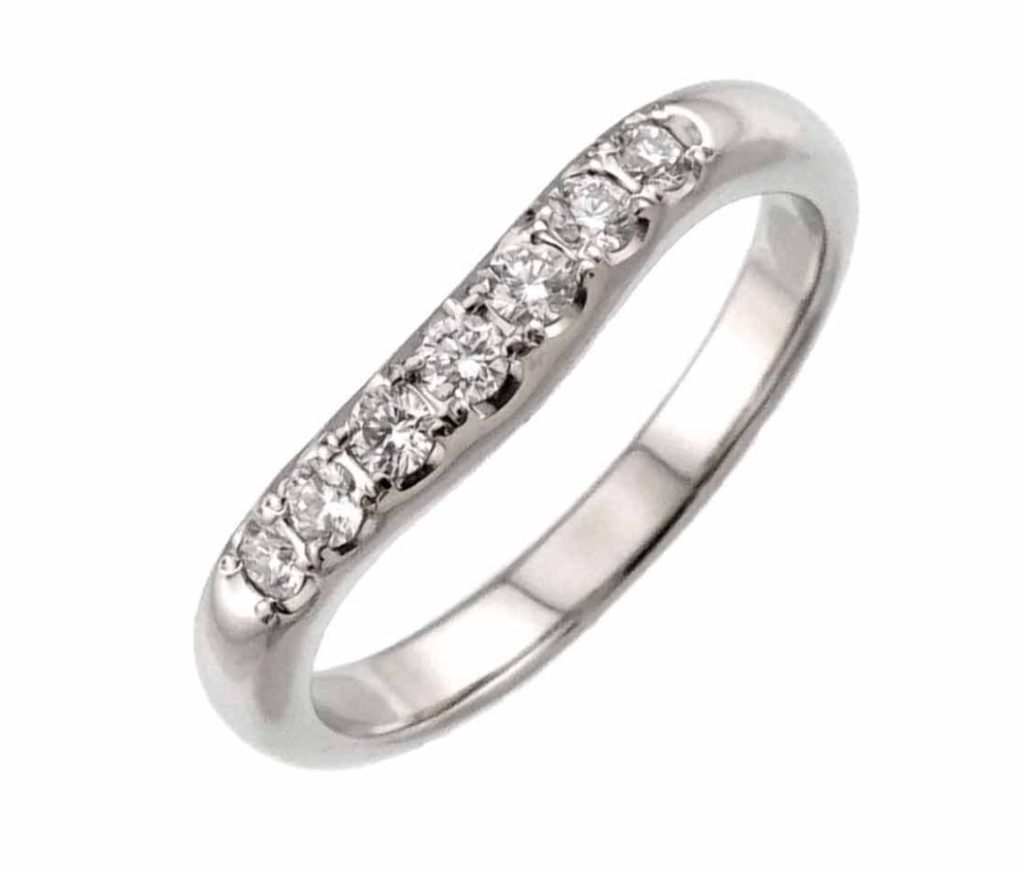 Pt900　プラチナ　ダイヤモンド　リング