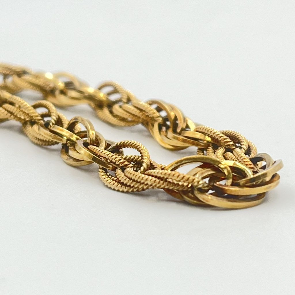 18金（K18）デザインブレスレット ゴールドアクセサリー 査定相談 高価買取｜前橋市天川大島町