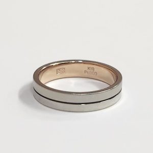 18金（K18）プラチナ900（Pt900）コンビリング|前橋市南町