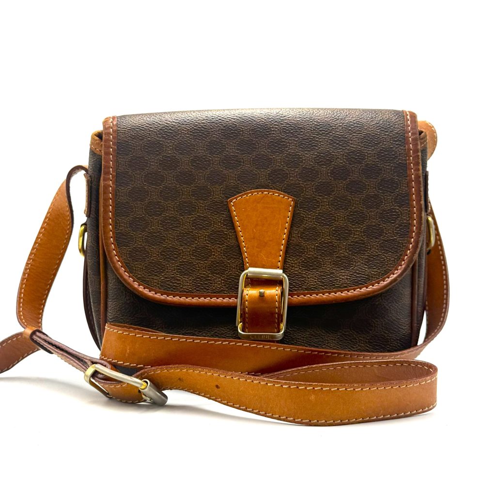 行董】 CELINE セリーヌ マカダム柄 ショルダーバッグ トートバッグ 