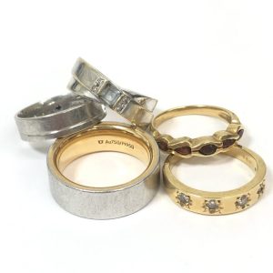 Au750 / K18 / K18WG / Pt1000 / リング