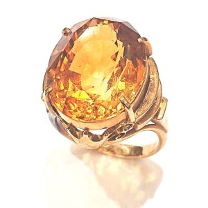 K18 シトリン リング