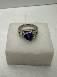 Pt900 タンザナイト ダイヤモンドリング