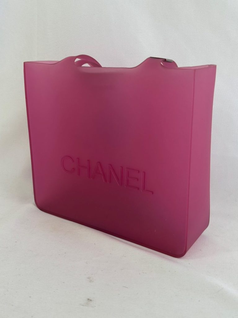 CHANEL ロゴデザイン クリアトートバッグ