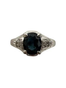 Pt900 サファイア リング