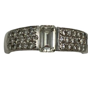 Pt900 メレダイヤ リング