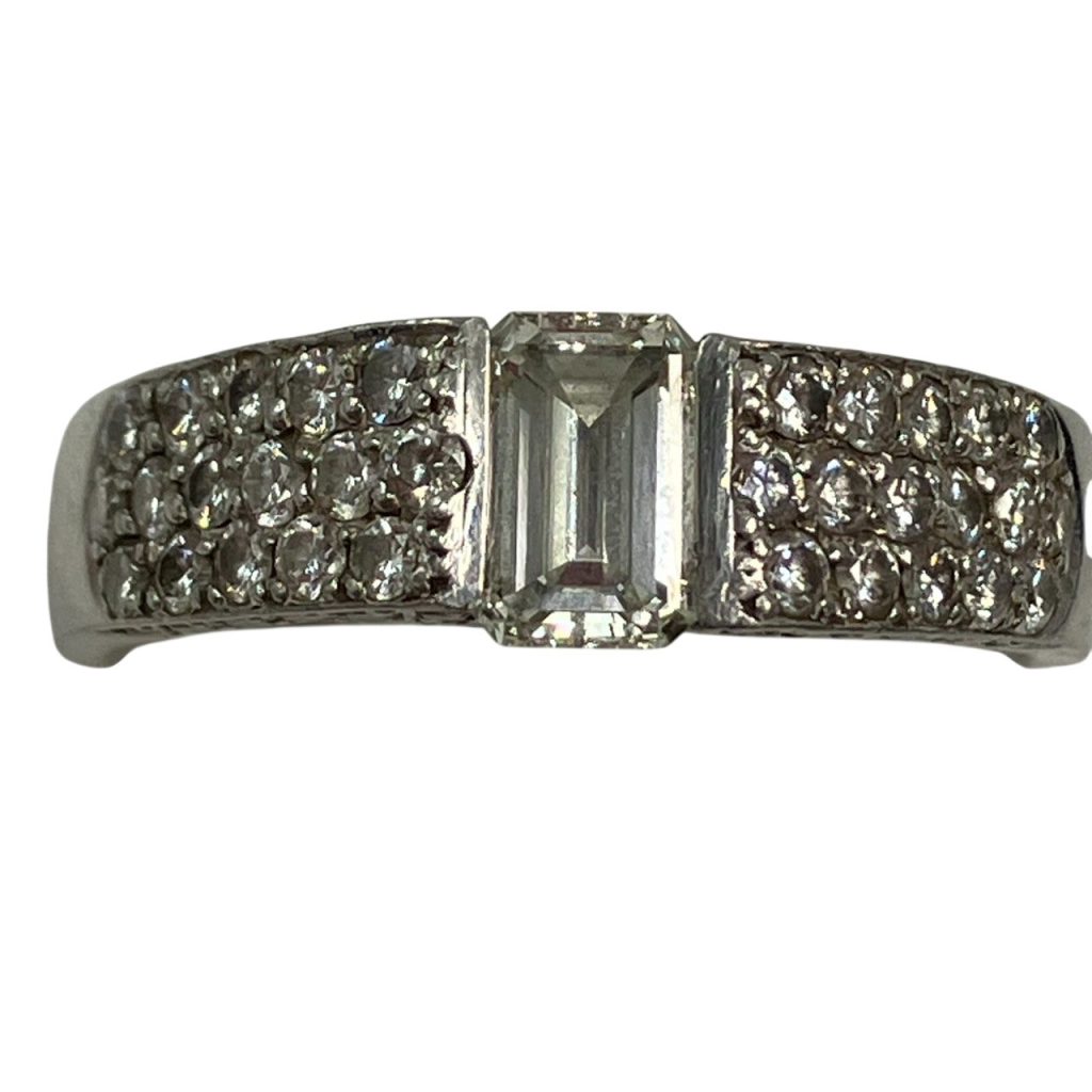 Pt900 メレダイヤ リング