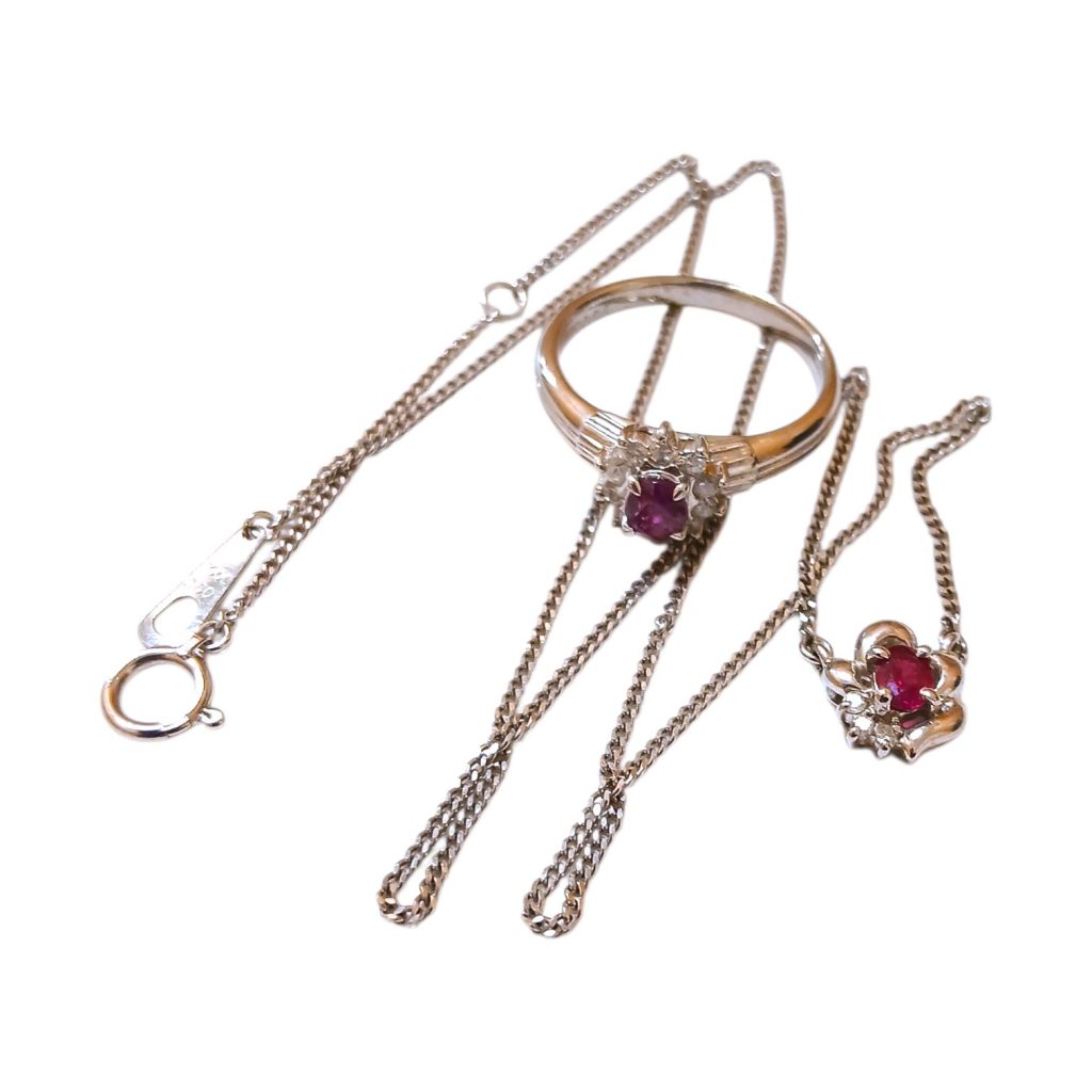 【Pt900 まとめ】プラチナ900・ルビー・メレダイヤ・ネックレス・指輪・リング・貴金属・アクセサリー