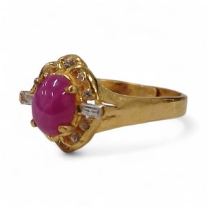 【K18／Pt900コンビリング】貴金属・アクセサリー・指輪