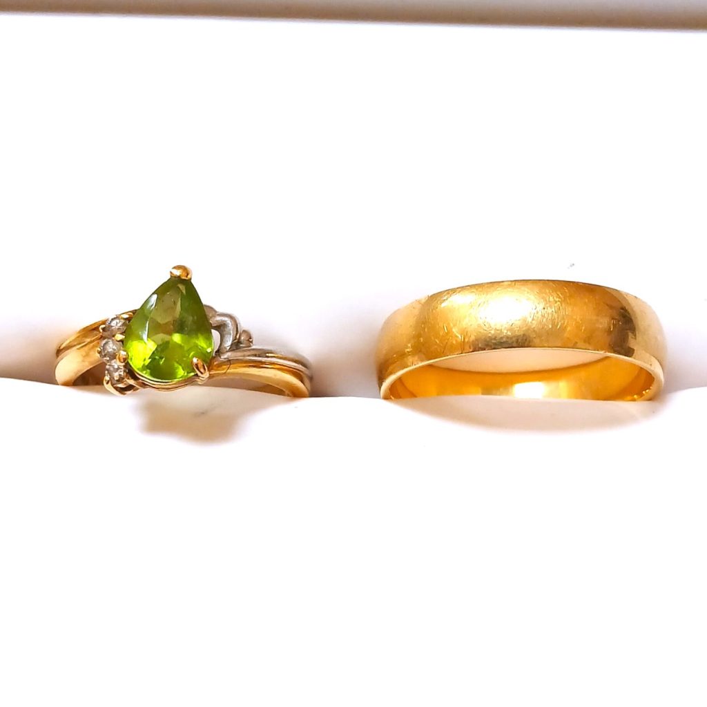 【K18 まとめ】18金・ペリドット・リング・指輪・貴金属・アクセサリー・ジュエリー