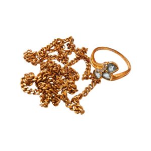 【K18 まとめ】18金・アクアマリン・ネックレス・リング・指輪・貴金属・アクセサリー・ジュエリー