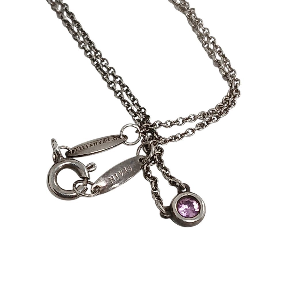 TIFFANY & Co. エルサ・ペレッティ ネックレス SV925 ピンクストーン