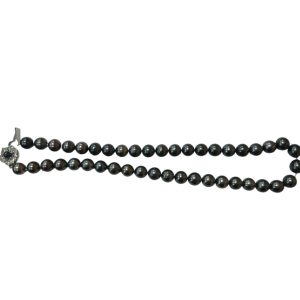 黒真珠 パールネックレス 43cm