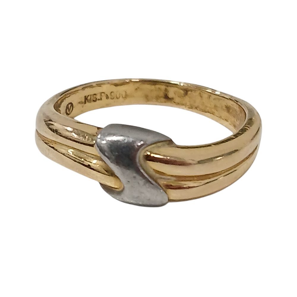 【K18 / Pt900 コンビリング】貴金属・アクセサリー・指輪