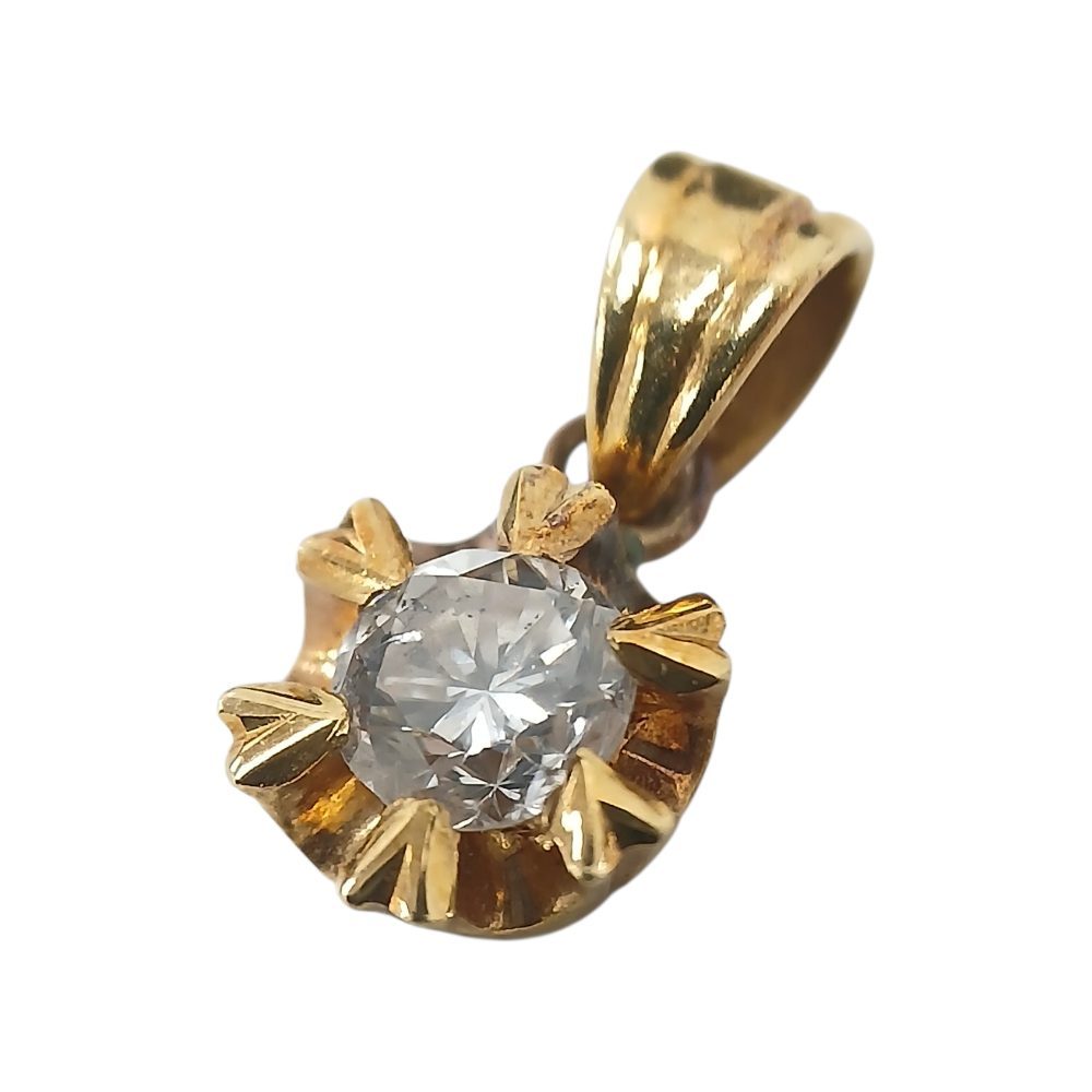 K18 ダイヤモンド ネックレストップ