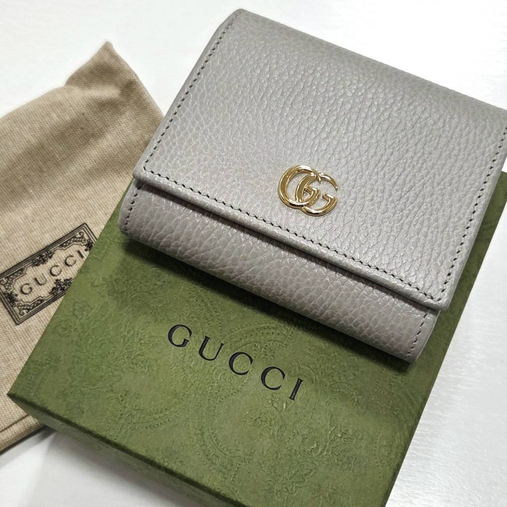 GUCCI グッチ GGマーモント バイカラー ウォレット 二つ折り財布