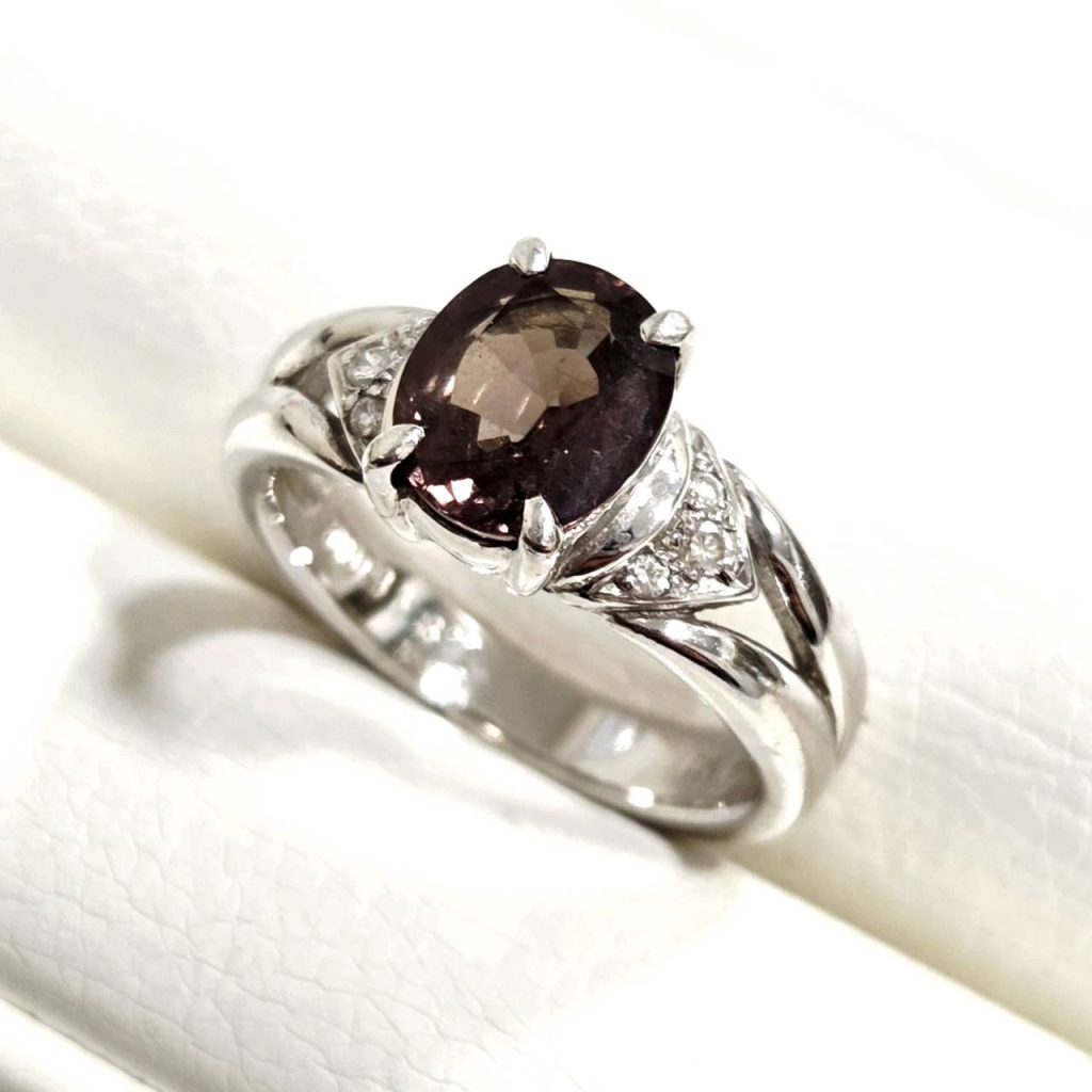 Pt900 プラチナ トパーズ リング 指輪 アクセサリー