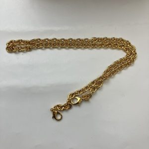 K18 ゴールド ダブルチェーンネックレス