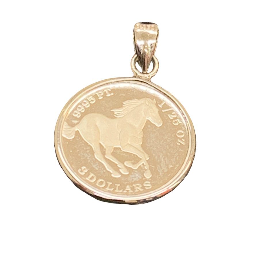 999.5コイン 1/25oz 枠付き