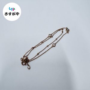 K18 メレダイヤ付きネックレス