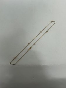 K18 ゴールド デザインロングネックレス