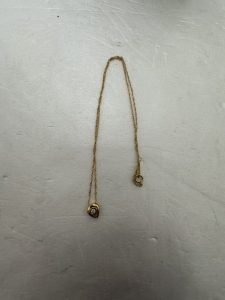 K18 ダイヤ付き ネックレス