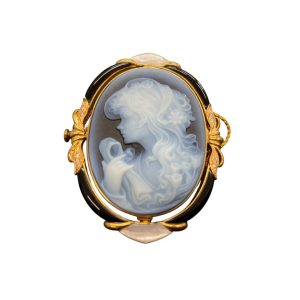 K18（18金）カメオ ブローチ