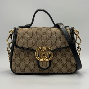 GUCCI（グッチ）GGマーモント ミニトップハンドルバッグ 高価買取｜伊勢崎市連取町