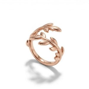 Tiffany＆Co.（ティファニー）オリーブ リーフ バイパス リング ローズゴールド