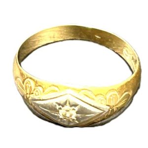 K18・PT850コンビ（18金・プラチナ850）ダイヤリング