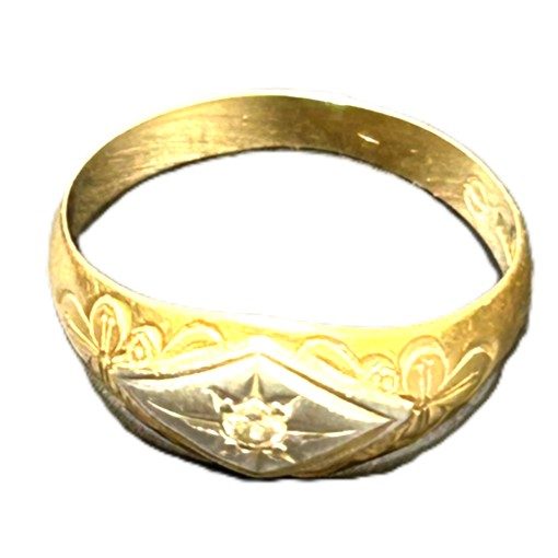 K18・PT850コンビ（18金・プラチナ850）ダイヤリング