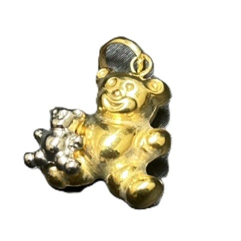 K18（18金）テディベアペンダントトップ