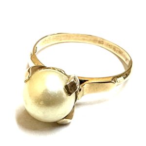 【貴金属】K18（18金/750）パール付リング ジュエリー アクセサリー