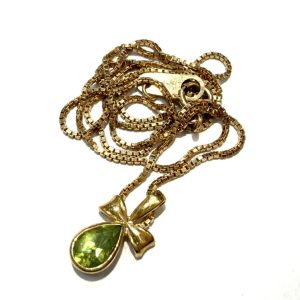 K18 18金 750 ネックレス ジュエリー アクセサリー ペリドット