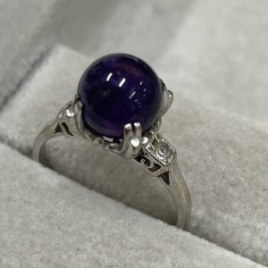 金プラチナの高価買取店| pt900アメジスト付きリング | つくばみらい市豊体