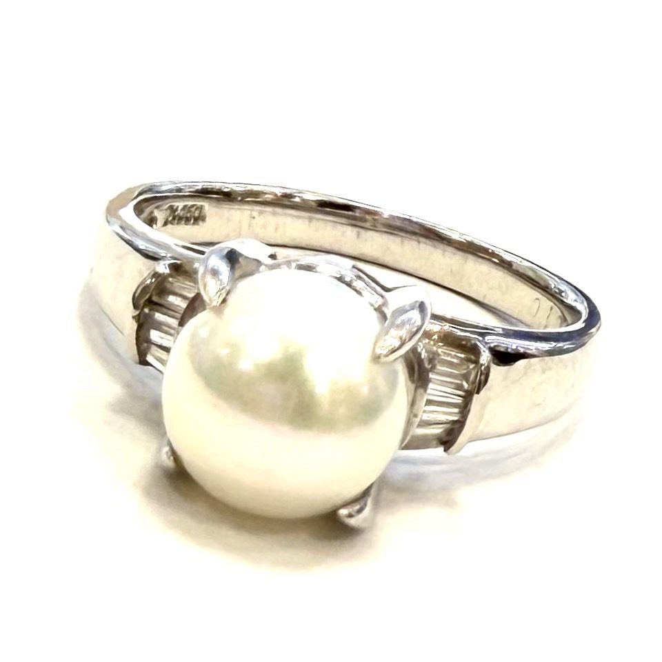 Pt900 パールリング