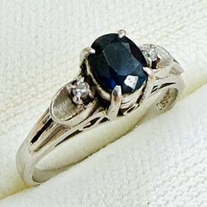 Pt900 プラチナ900 サファイア リング 指輪