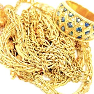 K18 サファイア ゴールドアクセサリーおまとめ