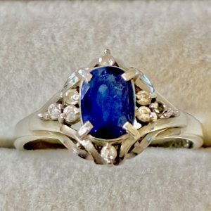 Pt900　サファイアリング